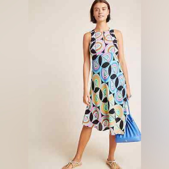 Anthropologie “Kenzie” Asymmetrical Hem Dress - Picture 2 of 13